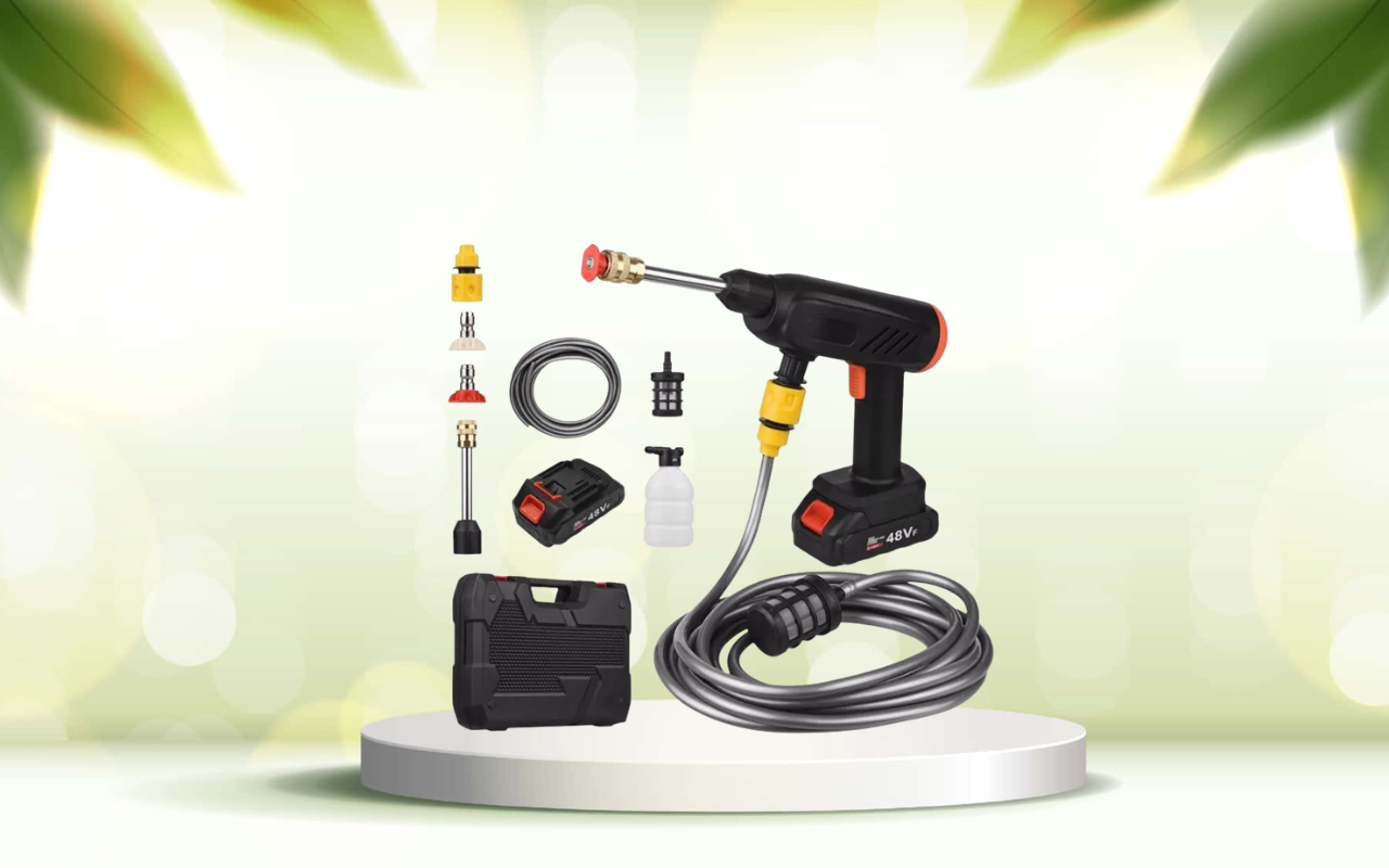 Scopri la pistola idropulitrice elettrica portatile per una pulizia professionale ovunque